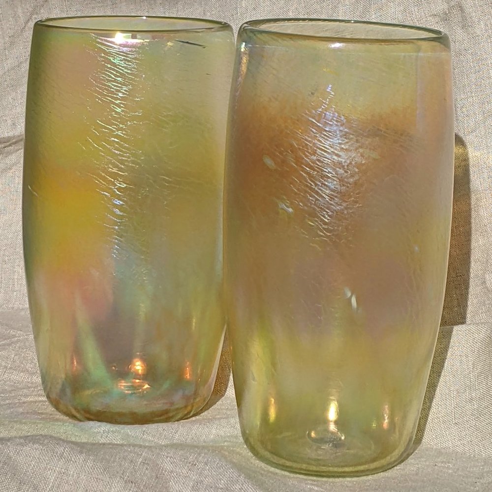 Sirius Glassworks Iridescent Gold Drinking Glasses / Tumblers - Picture 4 of 6